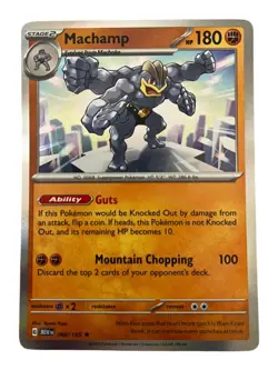 Machamp 068/165 Rare 151 Pokemon Holo Near Mint - Image 1