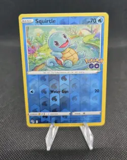 Squirtle 015/078 Reverse Holo Pokemon Go Pokemon TCG - Image 1