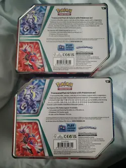 Pokemon TCG Paldea Legends 5-Pack Tin Set - Koraidon ex & Miraidon ex - Sealed - Image 2