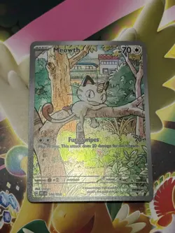 Pokemon Meowth #106 Phantasmal Flames English Illustration Rare - Image 1