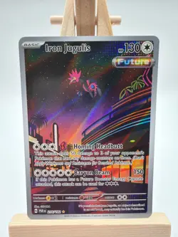 Iron Jugulis 216/182 Pokemon TCG S&V Paradox Rift Illustration Rare NM- - Image 1