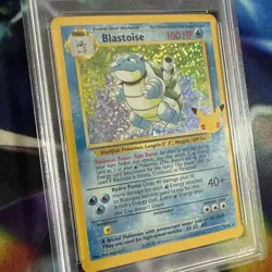 2021 Pokemon Celebrations Blastoise Holo PSA 9 Classic Coll Base Set - Image 2