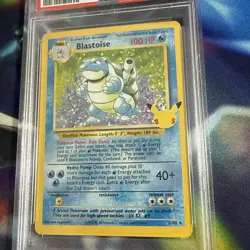 2021 Pokemon Celebrations Blastoise Holo PSA 9 Classic Coll Base Set - Image 3