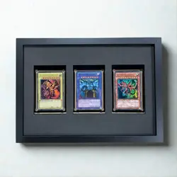 Gotterkarten Rahmen Yu-Gi-Oh! | Slifer Obelisk Ra | TCG Display fur 3 Karten - Image 1