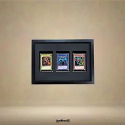 Gotterkarten Rahmen Yu-Gi-Oh! | Slifer Obelisk Ra | TCG Display fur 3 Karten - Image 2