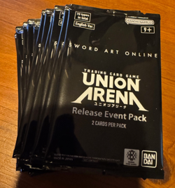 12 x Union Arena TCG Sword Art Online Release Event Pack Sealed English - Image 1