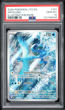 2025 POKEMON JTG EN-JOURNEY TOGETHER ILLUSTRATION RARE #161 ARTICUNO PSA 10 - Image 1
