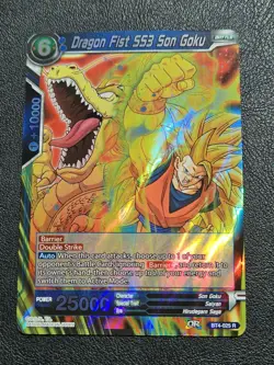Dragon Fist SS3 Son Goku BT4-025 Rare Foil Dragon Ball Super CCG Anime Card NM - Image 1