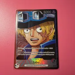 Sabo Alt Art Leader Card OP13-004 One Piece Card English New NM Condition - Image 1