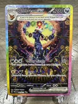 Pokemon Umbreon EX Prismatic Evolutions Illustration Card 161/131 - Image 1