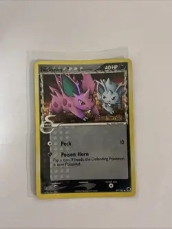 Nidoran M Reverse Holo Common Pokemon Card Dragon Frontiers 57/101 LP+ - Image 1