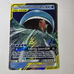 Pokemon TCG Magikarp Wailord GX Tag Team SM166 Jumbo Card - Image 1