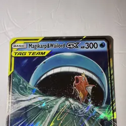 Pokemon TCG Magikarp Wailord GX Tag Team SM166 Jumbo Card - Image 4