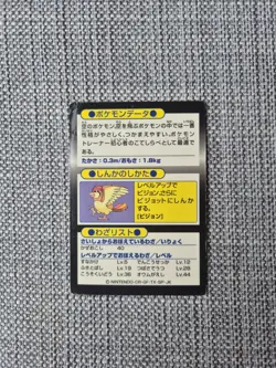 Pidgey Meiji Holo Japanese Pokemon Card - Image 3