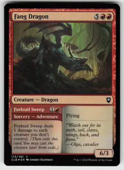 Fang Dragon Foil C Commander Legends: Battle for Baldur's Gate 173 MTG - Image 1