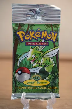 21.49g - Pokemon 1999 Jungle Unlimited Booster Pack Scyther Vintage WOTC - Image 2