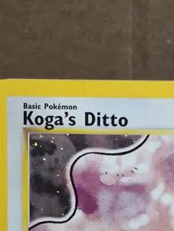 Pokemon TCG Koga's Ditto Holo Unlimited Rare Card 10/132 Gym Challenge LP - Image 2
