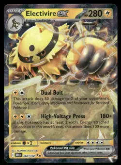 2025 Electivire ex 069/182 Double Rare Holo NM SV10: Destined Rivals Pokemon - Image 1