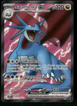 2025 Salamence ex - 177/159 Ultra Rare Holo NM SV09: Journey Together Pokemon - Image 1