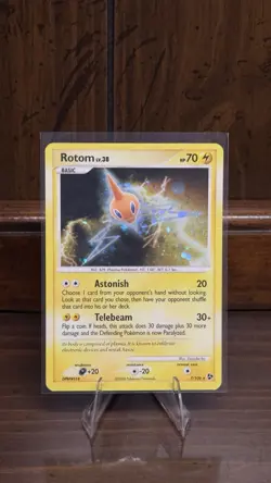 Pokemon TCG Rotom Great Encounters 7 Reverse Holo Rare Card 7 /106 MP SWIRL - Image 1