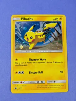 Pikachu - SM81 - Holo Promo Sun & Moon Promos - Pokemon Card - LP - Image 1