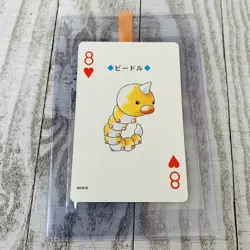 8 of Hearts Weedle 13 Pokemon Poker Playing Card 1999 Japan Lugia Silver - Image 1