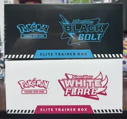 Pokemon Black Bolt and White Flare Elite Trainer Box ETB Set of 2 FACTORY SEALED - Image 2