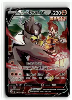 2022 Pokemon - Brilliant Stars Single Strike Urshifu V #TG18/TG30 - Image 1