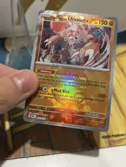 Bloodmoon Ursaluna 054/131 Pokemon TCG SV: Prismatic Evolutions Master Ball NM - Image 3