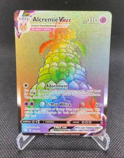 Pokemon TCG Alcremie VMAX Shining Fates 073/072 Holo Secret Rare - Image 1