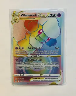 Pokemon Whimsicott VSTAR Secret Rare Full Art Holo 175/172 Brilliant Stars 250HP - Image 1