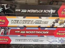 Pokemon Black Kyurem/Melmetal EX & Reshiram/Archaludon Collection Box Bundle - Image 3
