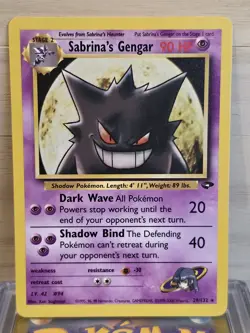 Pokemon TCG Sabrina's Gengar 29/132 Gym Challenge Non-Holo Near Mint WOTC - Image 1