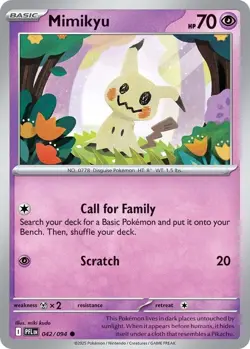 Mimikyu (042/094) Common NM PFL ME02: Phantasmal Flames Pokemon TCG - Image 1