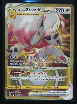 2022 Pokemon Hisuian Zoroark VSTAR 213/196 Lost Origin Secret Rare Holo 270 HP - Image 1