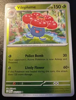 Vileplume 003/094 Reverse Holo Rare Phantasmal Flames Pokemon TCG - Image 1