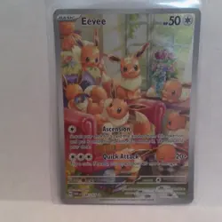 Pokemon Eevee 188/167 Sv06: Twilight Masquerade Illustration Rare Holo - Image 1