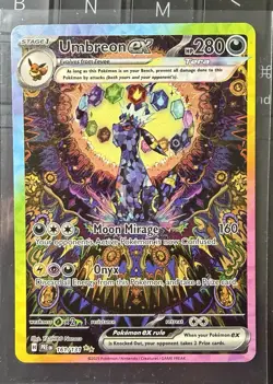 2025 POKEMON PRISMATIC EVOLUTIONS UMBREON EX 161/131! SPECIAL ILLUSTRATIONS RARE - Image 1