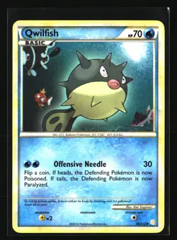 Pokemon QWILFISH 50/123 Uncommon (2009 HeartGold SoulSilver) NM/Near Mint - Image 1