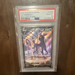 Pokemon Umbreon V TG22 Brilliant Stars Ultra Rare Holo PSA 10 200 HP - Image 1