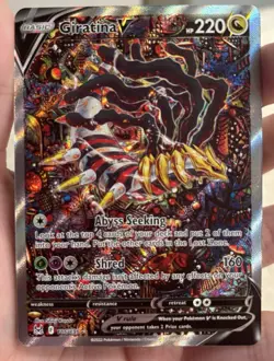 Pokemon Giratina V Full Art Ultra Rare Holo Lost Origin 186/196 220 HP Basic - Image 2