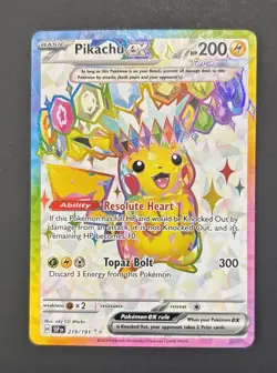 2024 Pokemon Surging Sparks Pikachu Ex #219/191 - Image 1