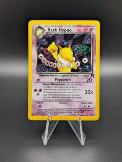 Pokemon TCG Team Rocket Dark Hypno Unlimited Holo Rare 9/82 - Image 1