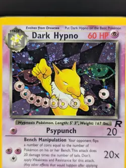 Pokemon TCG Team Rocket Dark Hypno Unlimited Holo Rare 9/82 - Image 4