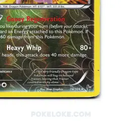 Pokemon - Goodra - 74/106 - Holo Rare - Reverse Holo - XY - Flashfire - LP/MP - Image 3
