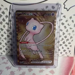 Pokemon Metal Mew ex 205/165 Scarlet & Violet 151 Full Art Holo 180 HP - Image 1
