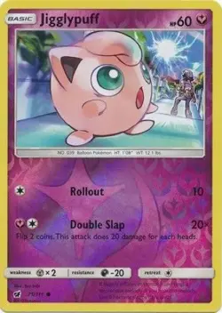 Jigglypuff 71/111 S&M Crimson Invasion REVERSE HOLO MINT/ NM! Pokemon - Image 1