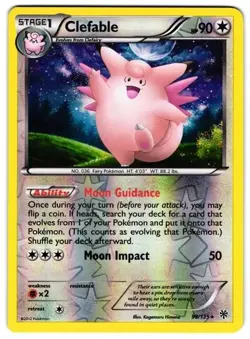 Clefable 98/135 B&W Plasma Storm REVERSE HOLO PERFECT MINT! Pokemon - Image 1