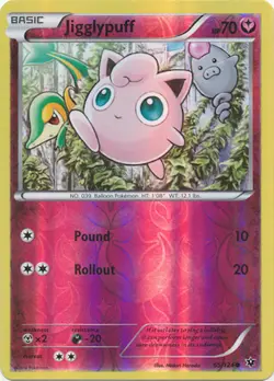 Jigglypuff 65/124 XY Fates Collide REVERSE HOLO MINT! Pokemon - Image 1