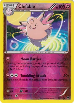 Clefable 82/122 XY Breakpoint REVERSE HOLO MINT! Pokemon - Image 1